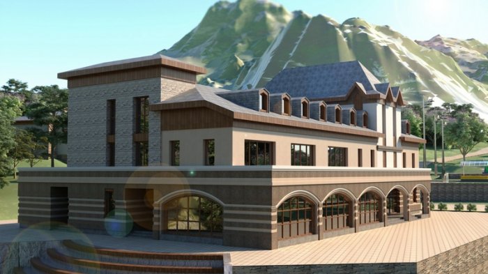 Макеты детского лагеря в Дзауском районе