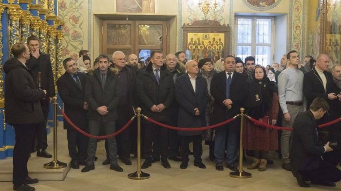 Делегация Южной Осетии приняла участие в освящении храма Рождества Пресвятой Богородицы в Аланском подворье города Москвы