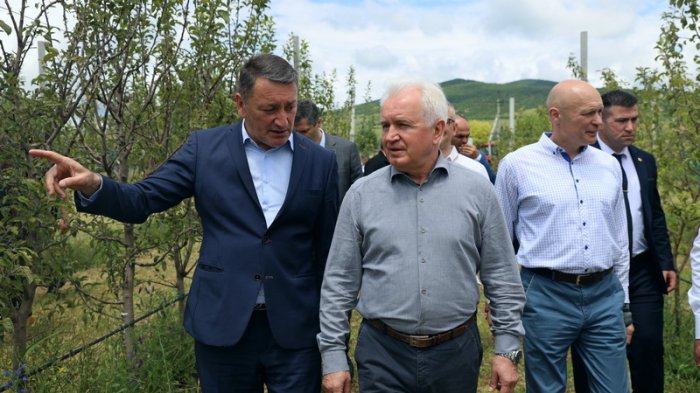 Константин Джуссоев и правительственная делегация из России осмотрели объекты Инвестпрограммы Ленингорского района